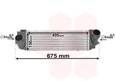 VAN WEZEL Kompressoriõhu radiaator 06004494